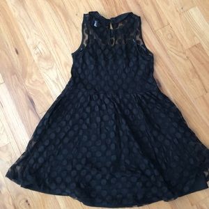 Adorable Polka Dot Black mini dress. Sz XL